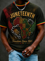 Men's Juneteenth  Print Casual Tee