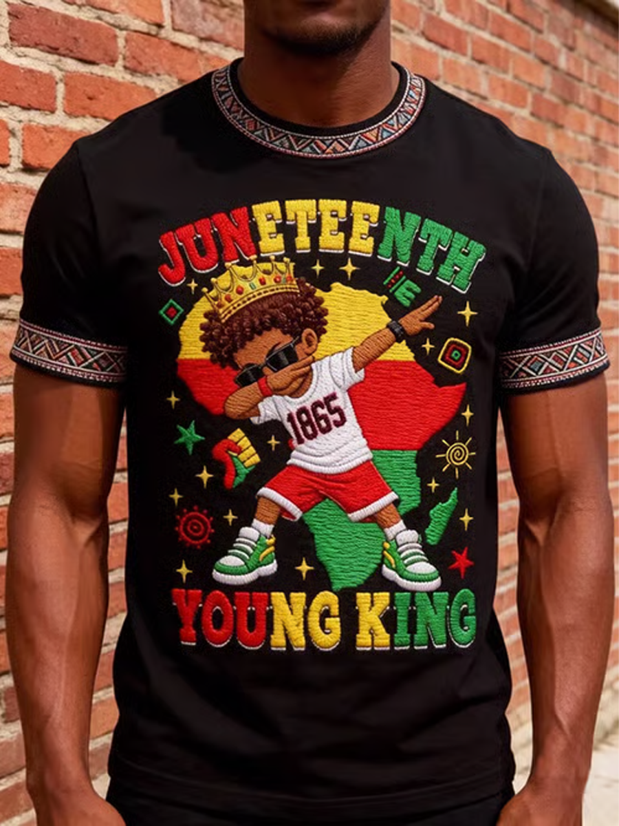 Men's Black Juneteenth short sleeves t-shirt