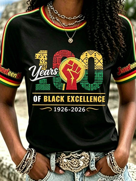 Women's 100 Years Juneteenth T-shirt
