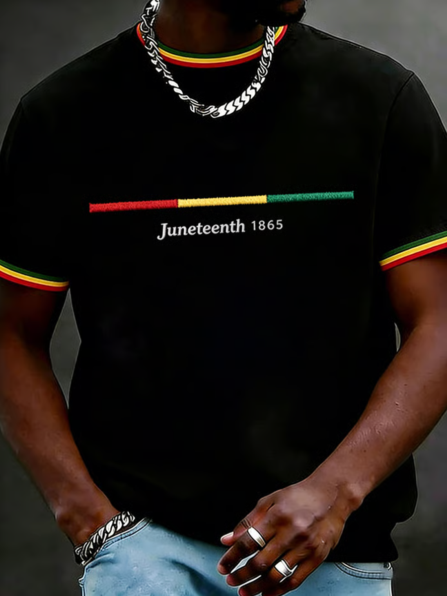 Men's Black Juneteenth short sleeves t-shirt