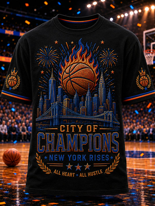 Men's Classic Basketball Fan Graphic Short Sleeve T-shirt