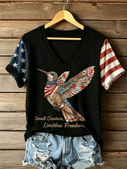 Women's Small Creature Limitless Freedom Short-sleeved T-shirt