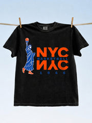 Men's Classic Basketball Fan Graphic T-shirt