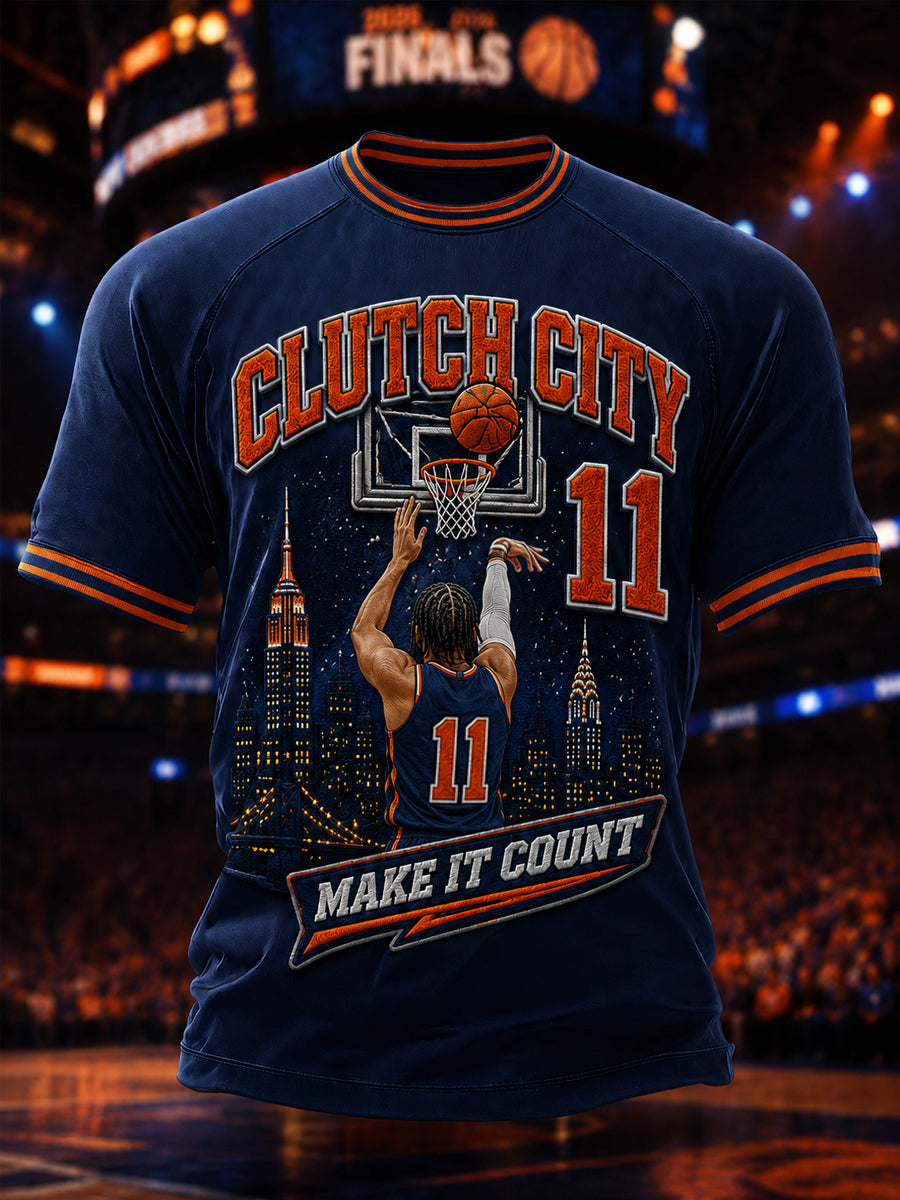 Men's Let's Go Boys Gift For Basketball Fans Print Casual Tee