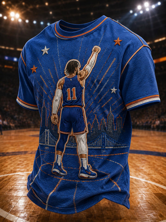 Men's New York Basketball Printed T-shirt