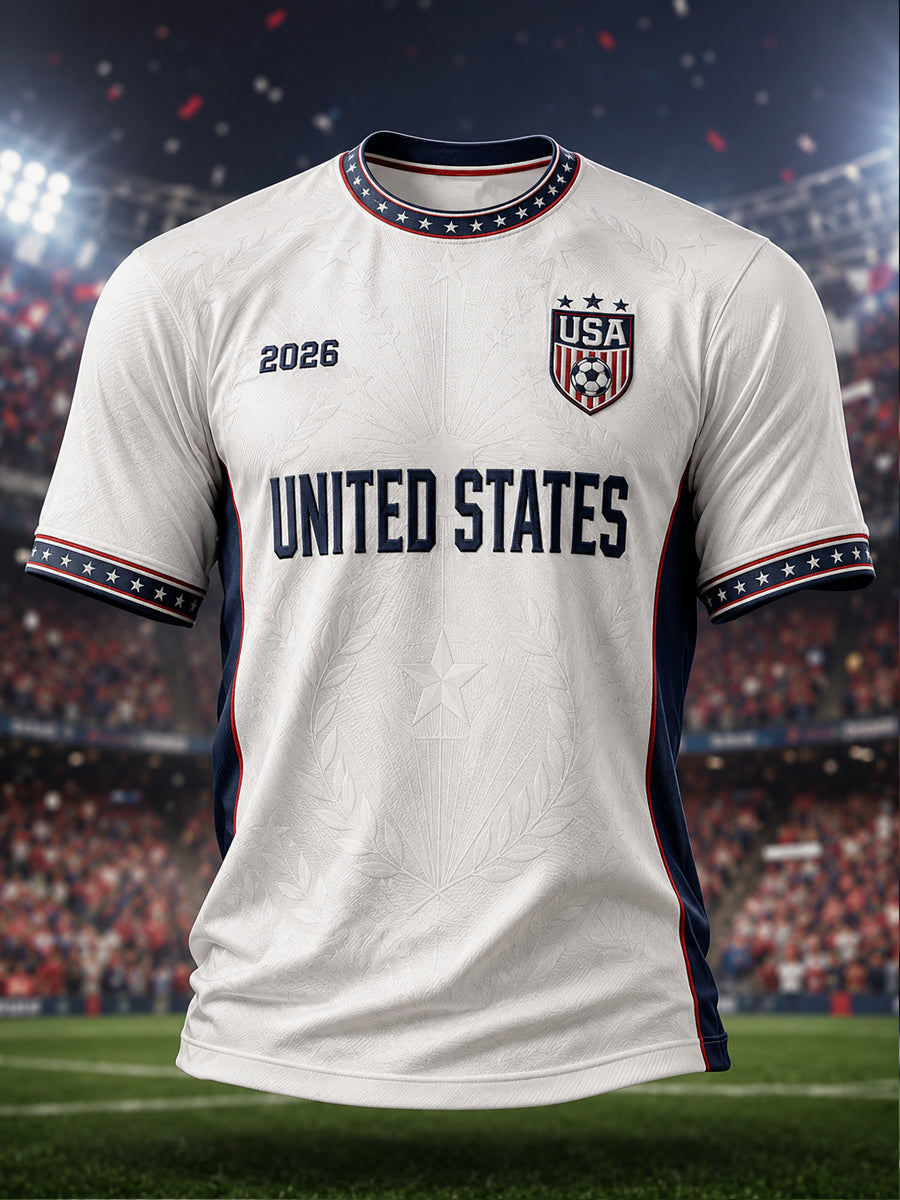Men's Gift For Soccer Fans Print Casual Short Sleeve T-shirt