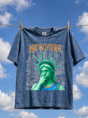 Men's Classic Basketball Fan Graphic Short Sleeve O-neck T-shirt