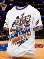 Men's Go New York! Gift For Basketball Fans Print Casual Tee
