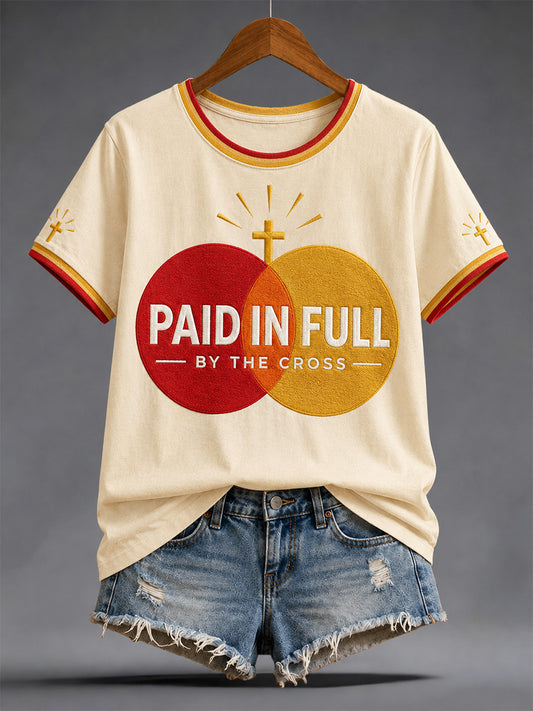Women's  Funny Christian Jesus Print Casual Tee