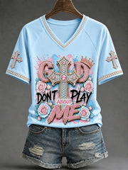 Women's Christian V-neck T-shirts