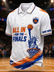 Men's Gift For Basketball Fans Print Casual Polo
