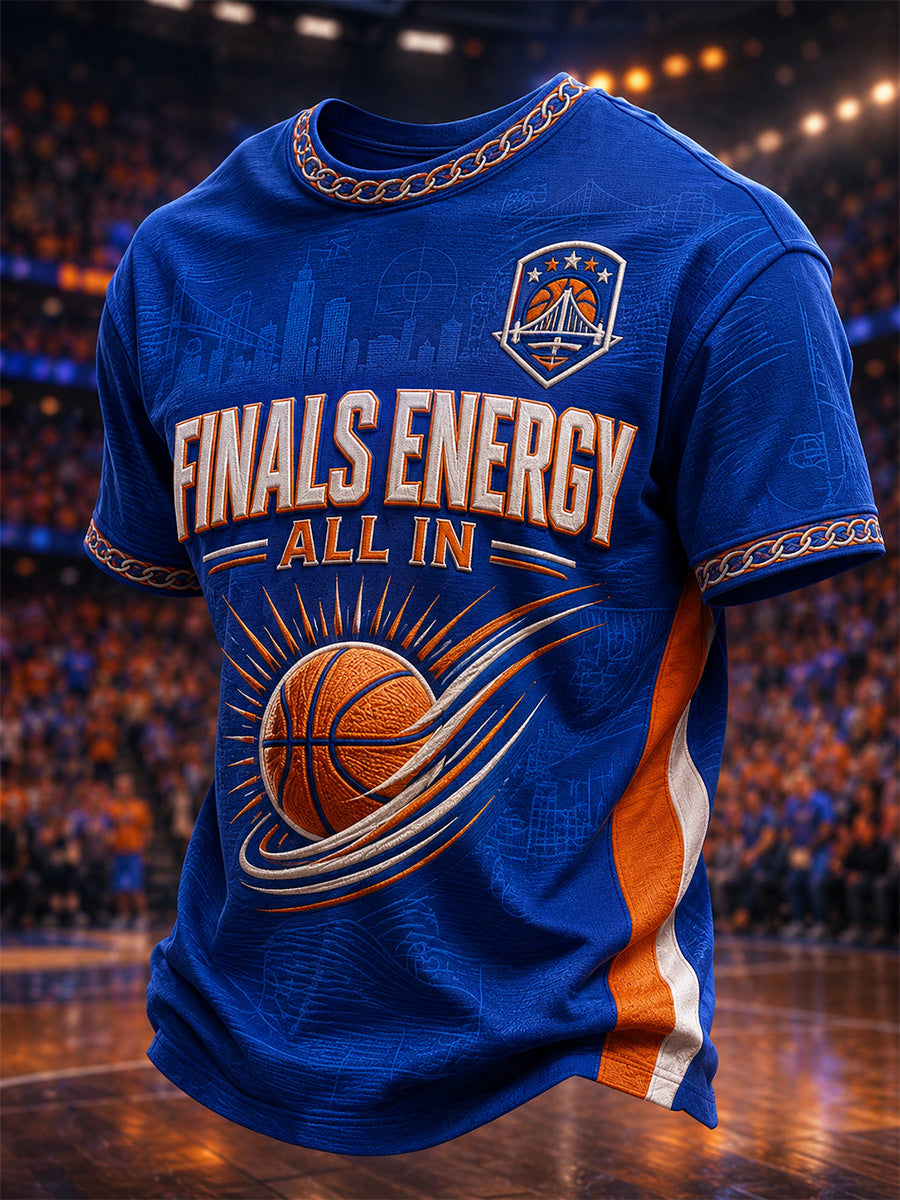 Men's Gift For Basketball Fans Print Casual Tee