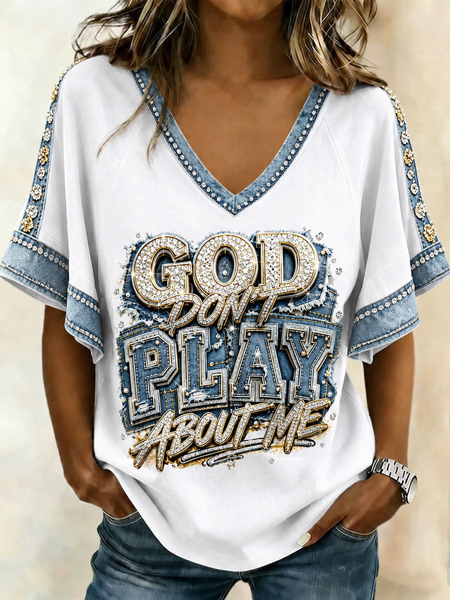 Women's Christian V-neck Tops