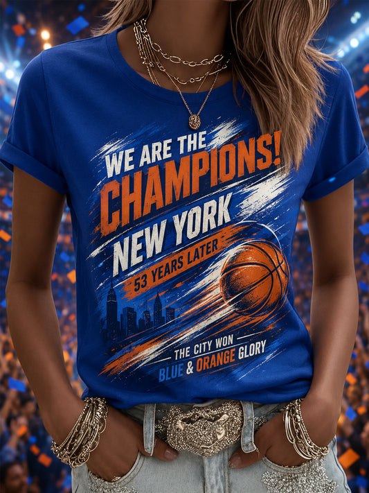 Women's Gift For Basketball Fans Print Casual Tee