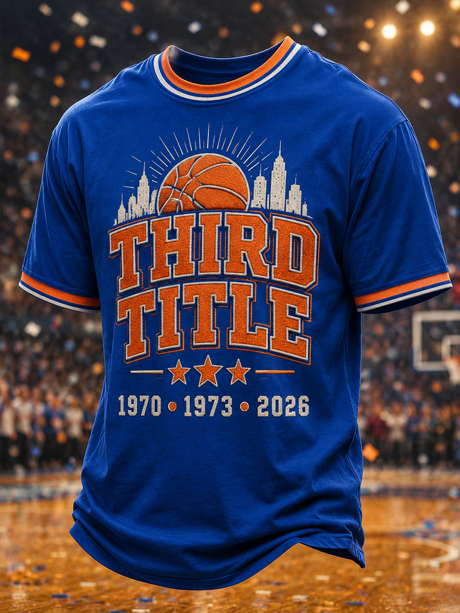 Men's New York 2026 Champions Print T-Shirt