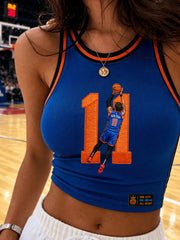Women's Classic Basketball Fan Graphic Print Casual Vest