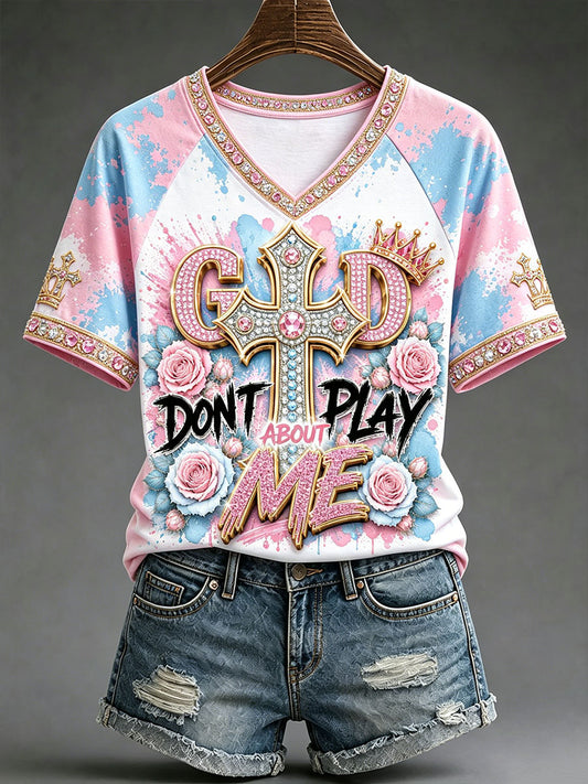 Women's Christian V-neck T-shirts