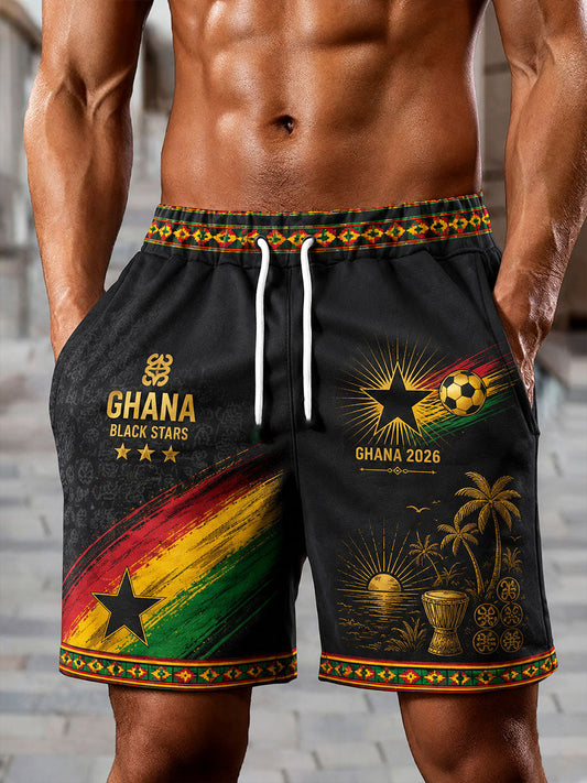 Men's 2026 Ghana Football Style Shorts