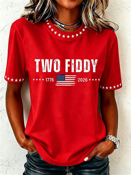 Women's Two Fiddy Print T-Shirt