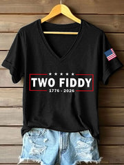 Women's Two Fiddy Print T-Shirt