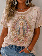 Women's Assumption of Mary Print T-shirt