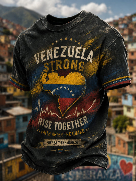 Men's Pray For Venezuela Print T-shirt