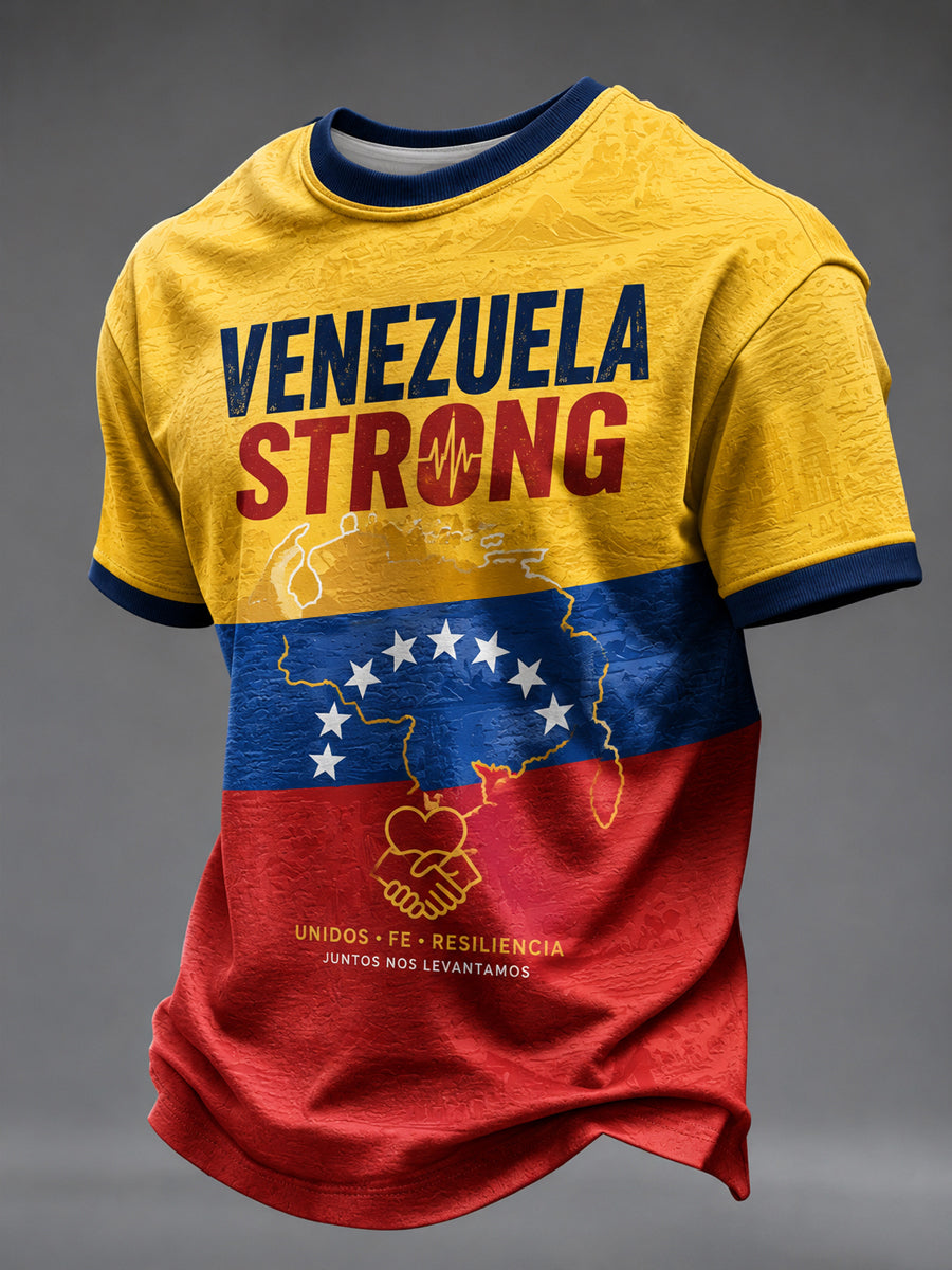 Men's VENEZUELA STRONG Printed T-shirt