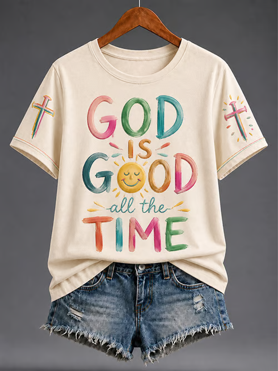 Women's GOD IS GOOD short-sleeved T-shirt