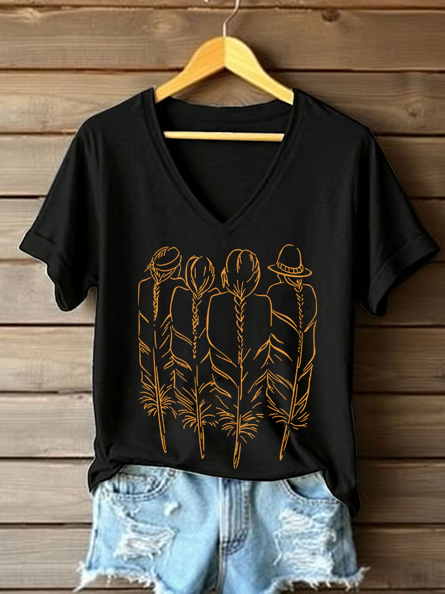 Women's every child matters V-neck T-shirts