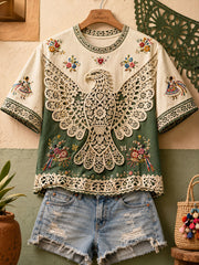 Women's Mexico Guelaguetza Art Printed T-shirt