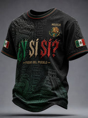 Men's Mexico Art Independence Day ¿Y si sí Printed T-shirt