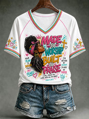 Women's MADE TO WORSHIP BUILT TO PRAISE T-shirt