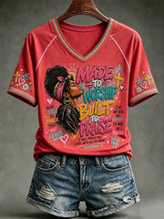 Women's MADE TO WORSHIP BUILT TO PRAISE T-shirt