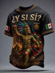 Men's Mexico Independence Day ¿Y si sí? Art Printed T-shirt