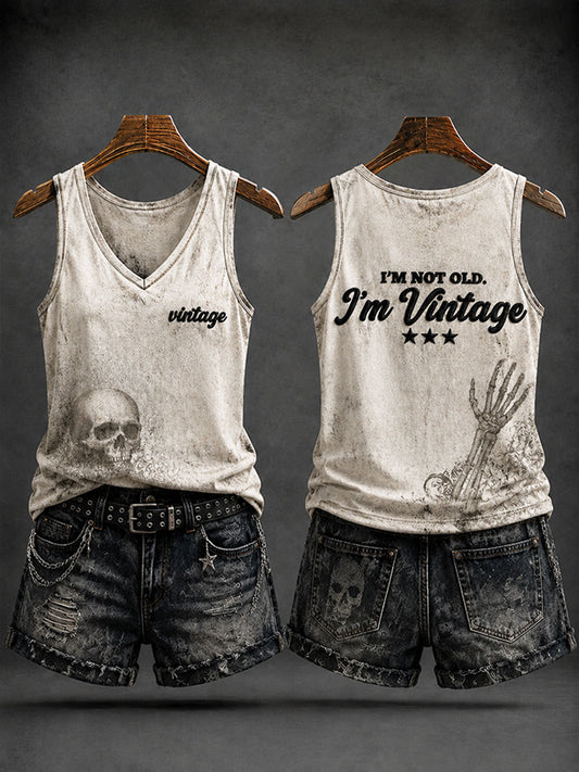 Women's 'I'm Not Old,I'm Vintage' Casual Vests