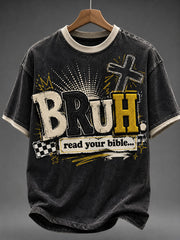 Men's Bruh Read Your Bible Short Sleeves T-shirt