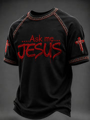 Men's Faith Printed Casual short sleeves t-shirt