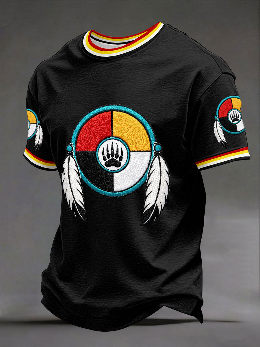 Men's Native Medicine Wheel T-Shirts
