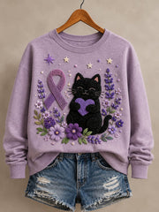 Women's Alzheimer's Awareness Graphic Print Sweatshirt