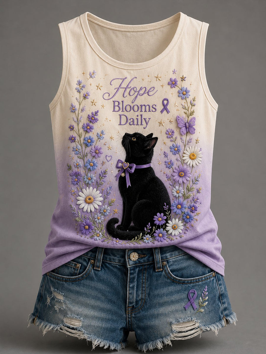 Women's Alzheimer's Awareness Graphic Print Vest Top