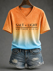 Women's Salt and Light Printed Casual T-Shirt