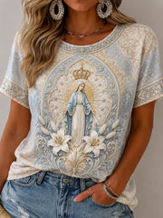 Women's Assumption of Mary Print T-shirt