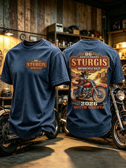 Men's  Motorcycle Rally Printed T-shirt