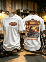 Men's  Motorcycle Rally Printed T-shirt