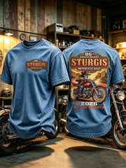 Men's  Motorcycle Rally Printed T-shirt
