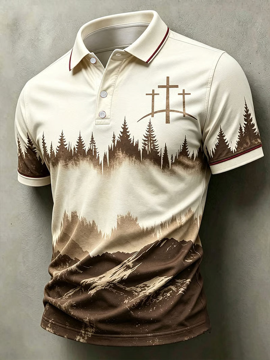 Men's Faith Print Casual Top