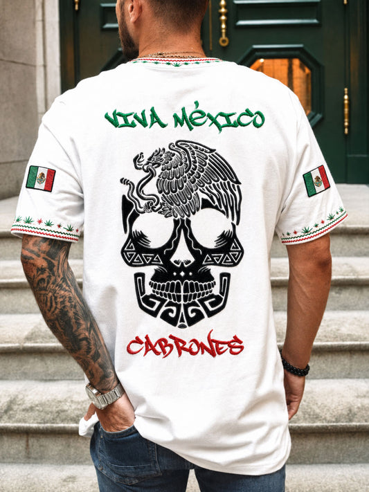 Men's Mexico Independence Day Art Printed T-Shirt