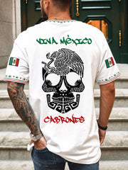 Men's Mexico Independence Day Art Printed T-Shirt