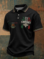 Men's Mexico Independence Day Art Printed Casual Tops