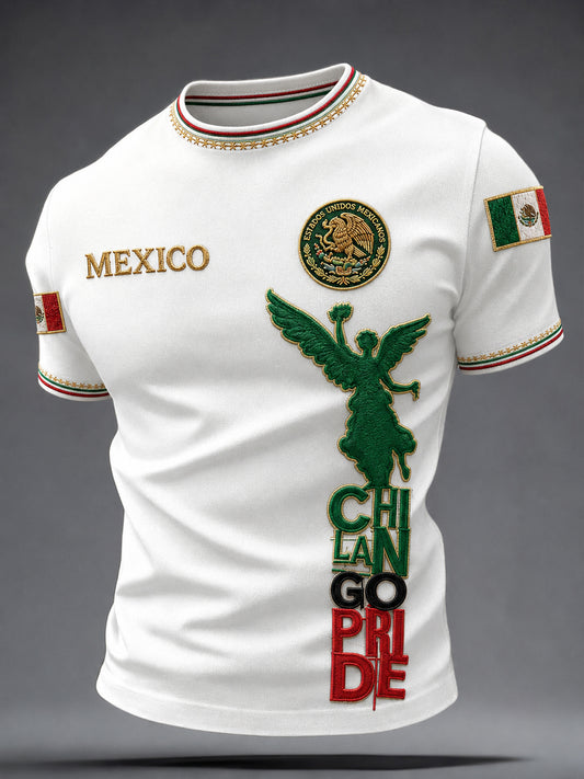 Men's Mexico Independence Day Art Printed T-Shirt